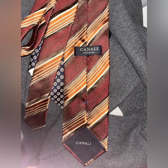 Canali Designer Tie 100% Silk - Picture 2 of 4
